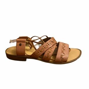 Latigo strapped leather sandals